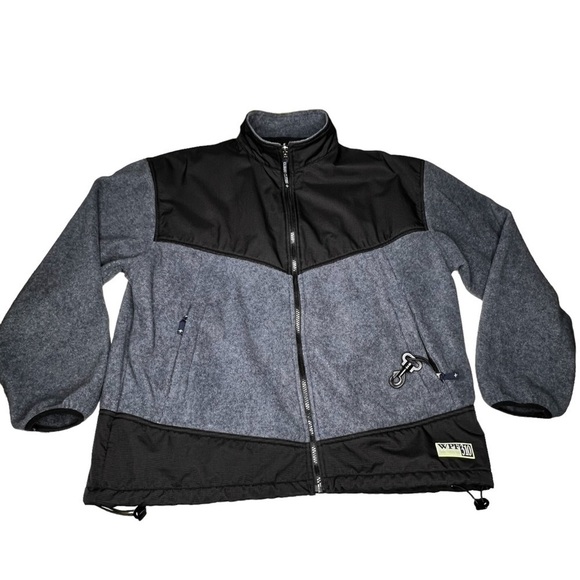 COLORADO CLOTHING Fleece Nylon Zip Up Jacket Black Blue Women's Size XL - Picture 8 of 16